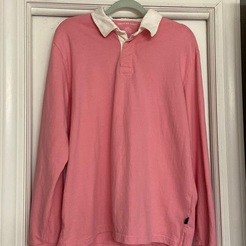 Mens long-sleeved Top with a collar